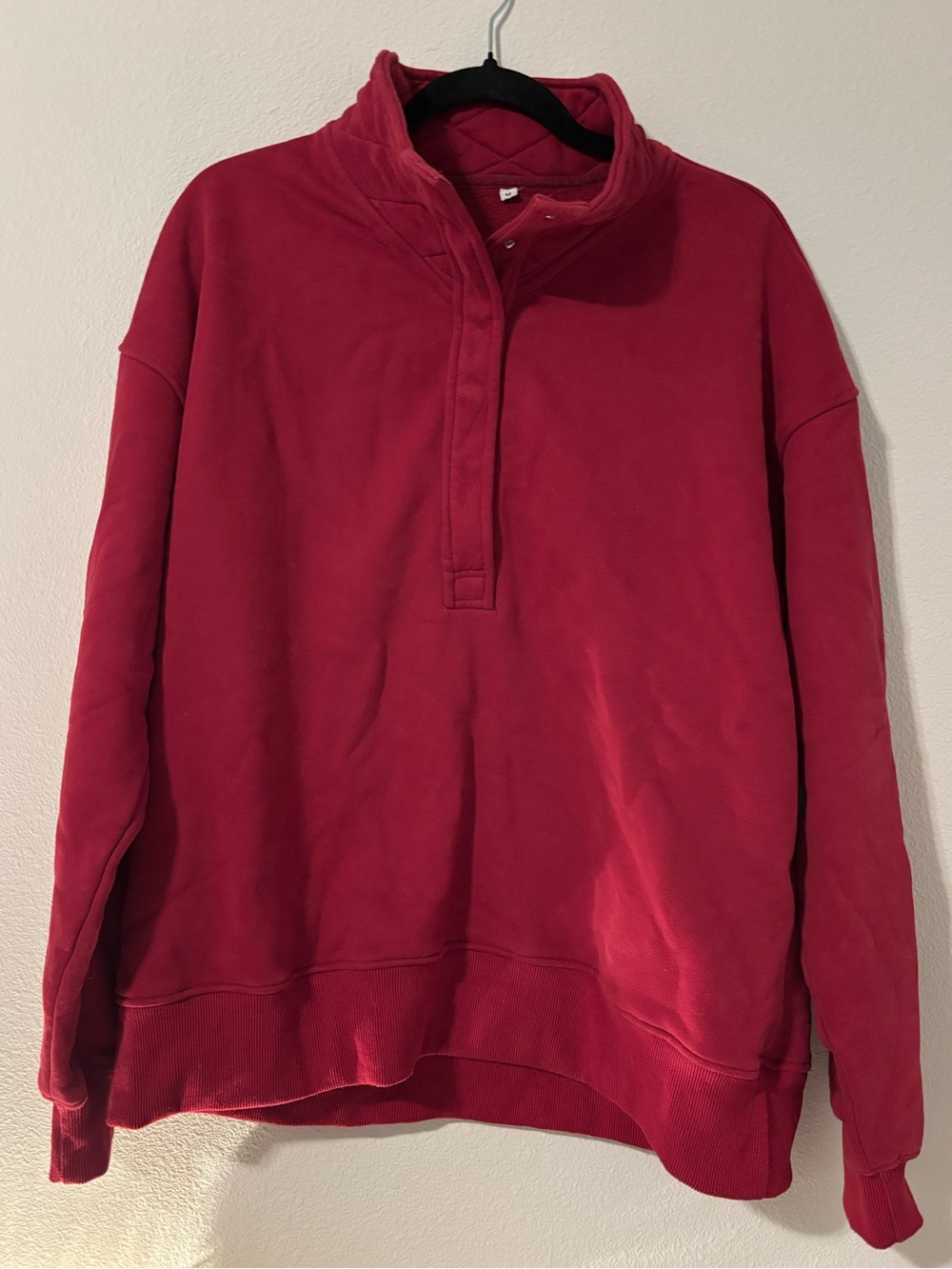 NWOT 1/2 Button Up Sweatshirt